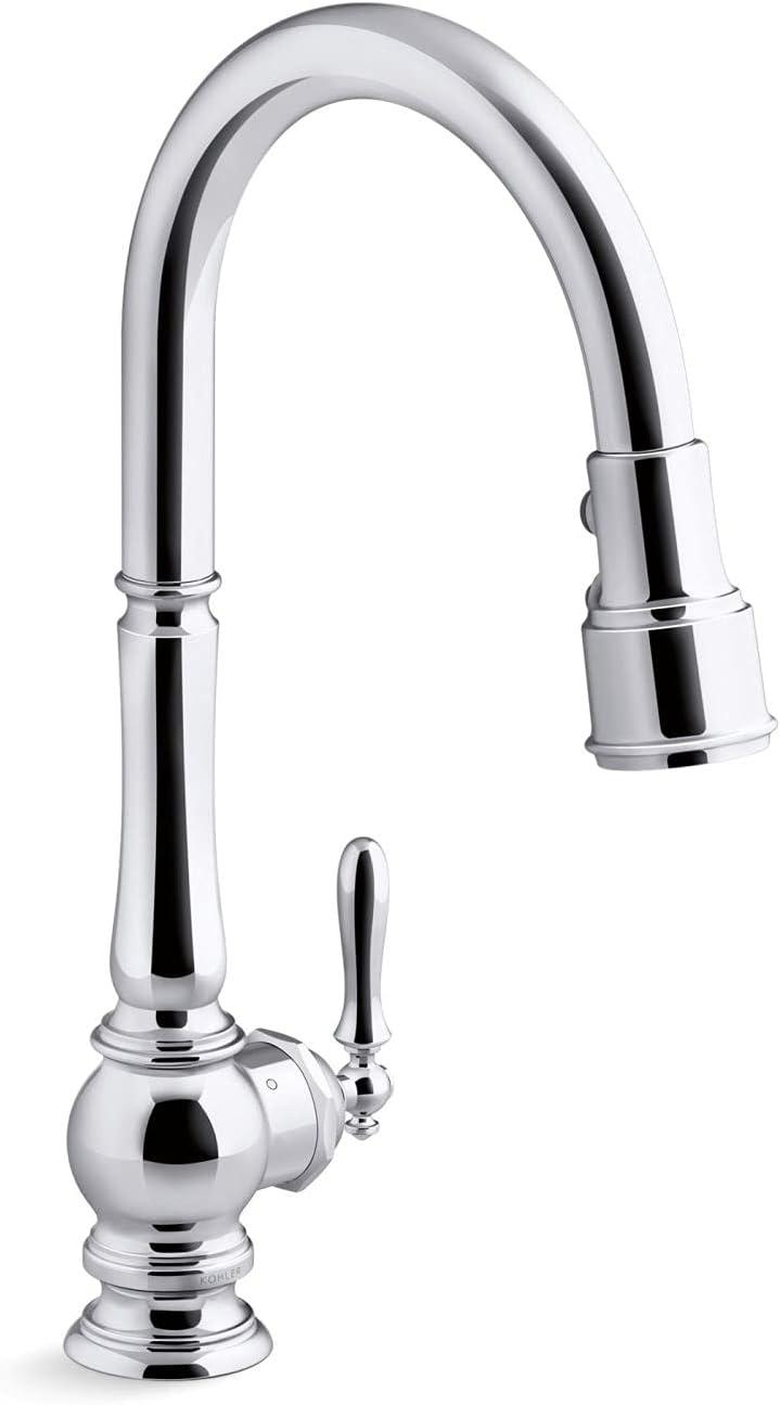 Artifacts® Touchless Pull Down Kitchen Sink Faucet with Three-Function Sprayhead