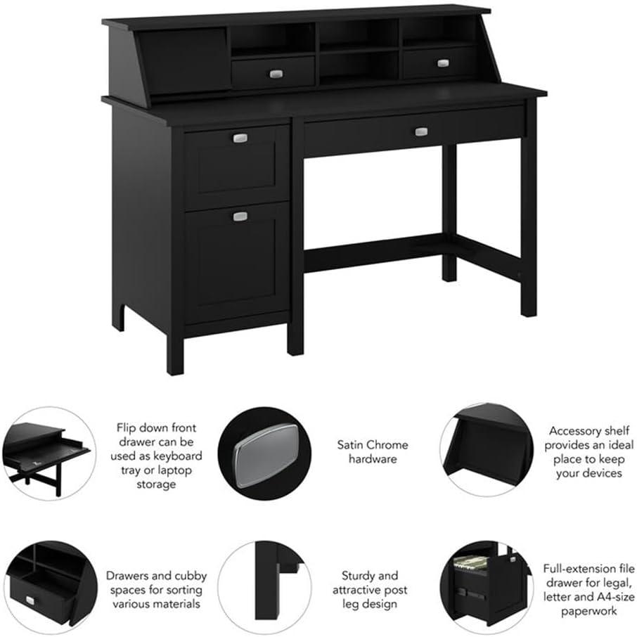 Lark Manor™ Aliyat 54W Computer Desk with Drawers and Desktop Organizer