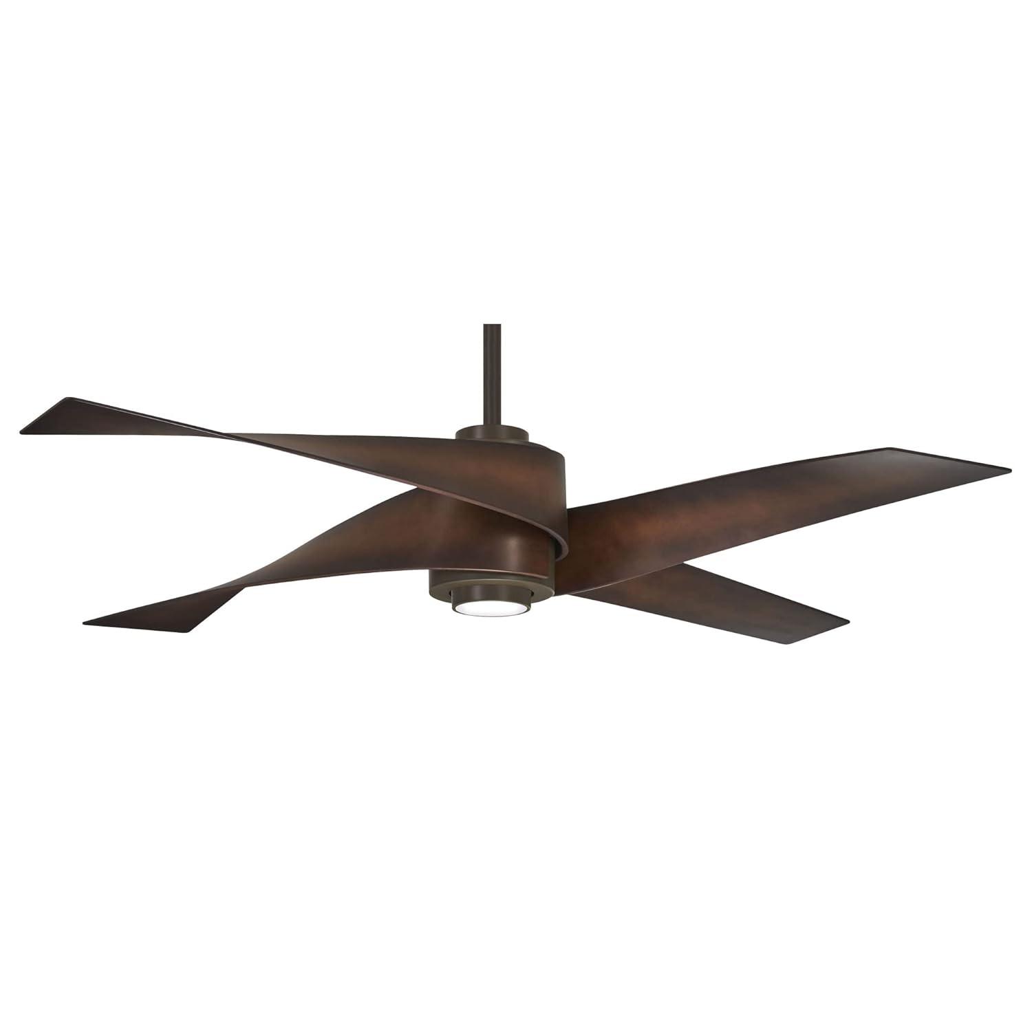 64" Artemis 4 Blade LED Standard Ceiling Fan with Light Kit Included