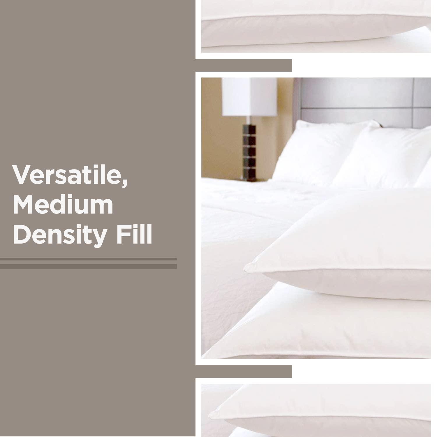 Downlite White Goose Chamber Hotel Pillow Queen