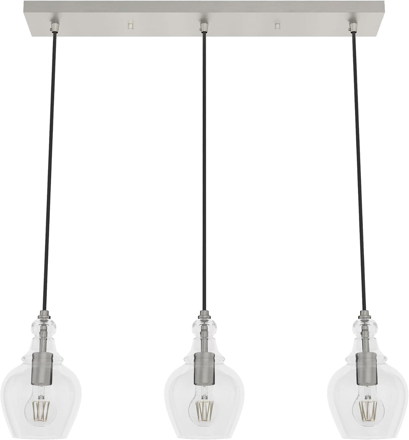 Maple Park 3 Light Linear Bell Pendant