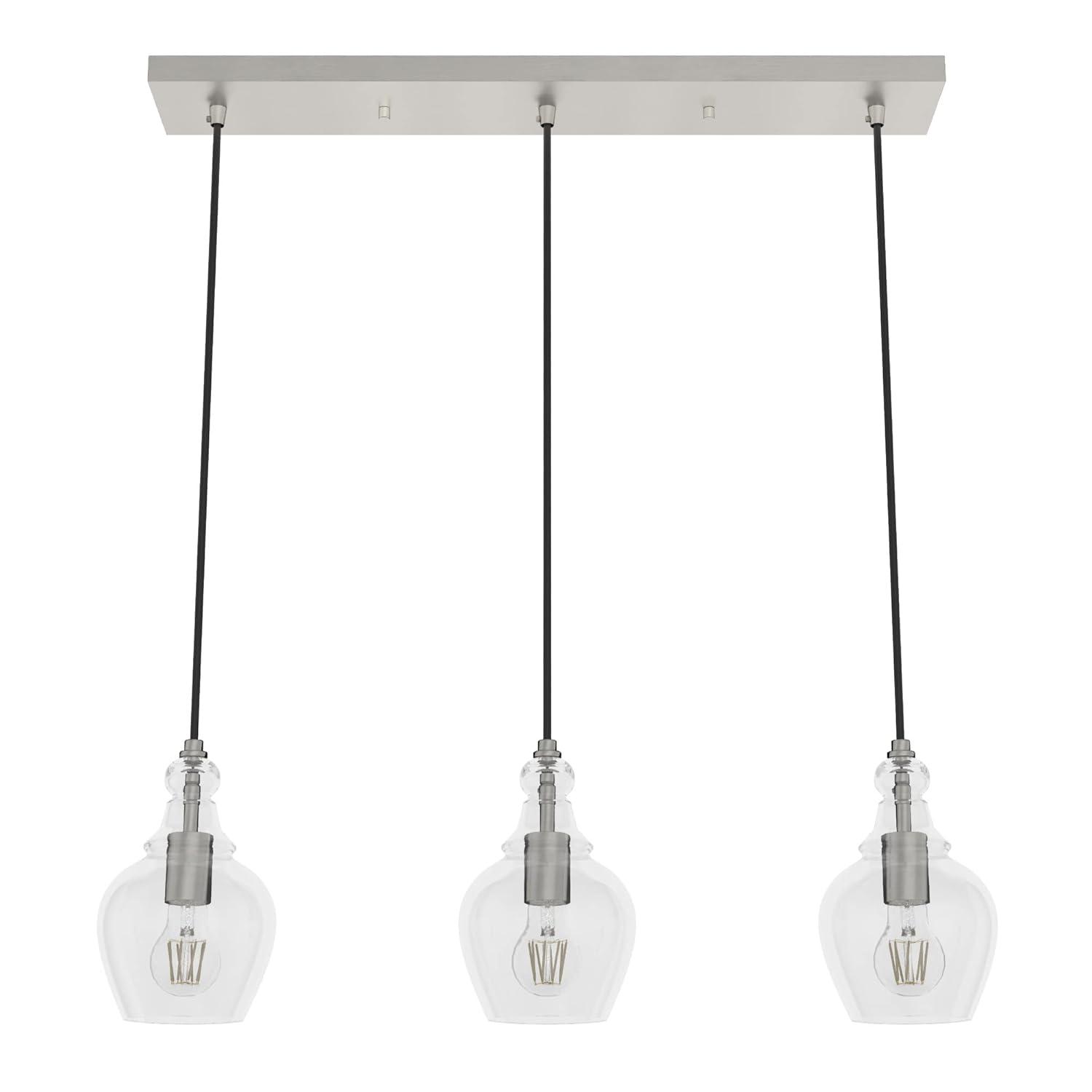 Hunter Fan Maple Park 3 Light Linear Bell Pendant