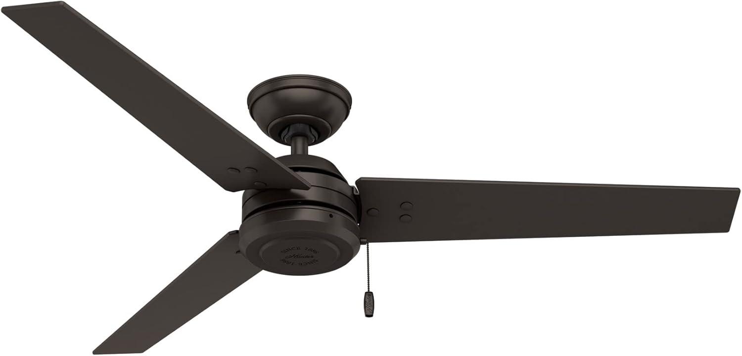 52" Cassius 3 - Blade Outdoor Standard Ceiling Fan with Pull Chain