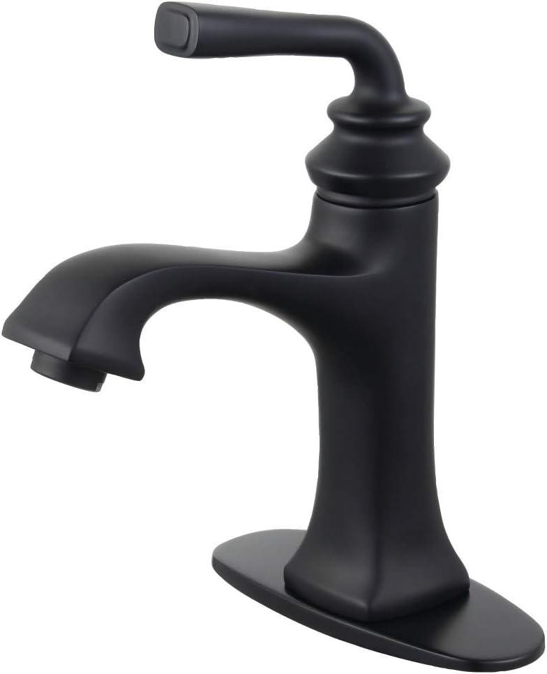 Kingston Brass LS4420RXL Kingston Brass Restoration Single-Handle 1-Hole Deck Mount Bathroom Faucet with Push Pop-Up