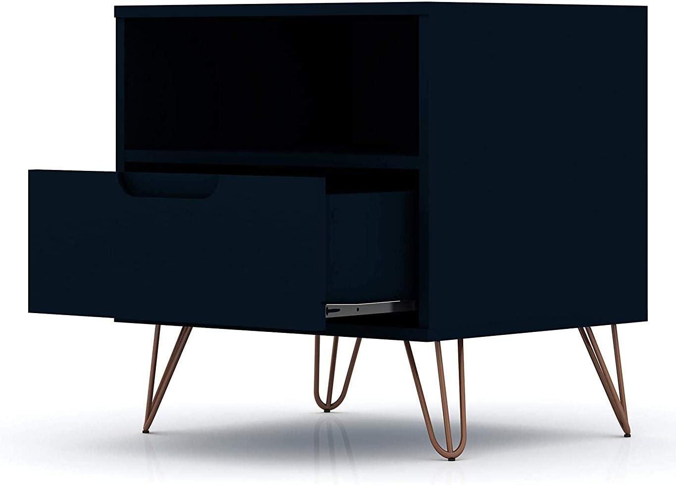 1.0 Rockefeller Nightstand - Manhattan Comfort