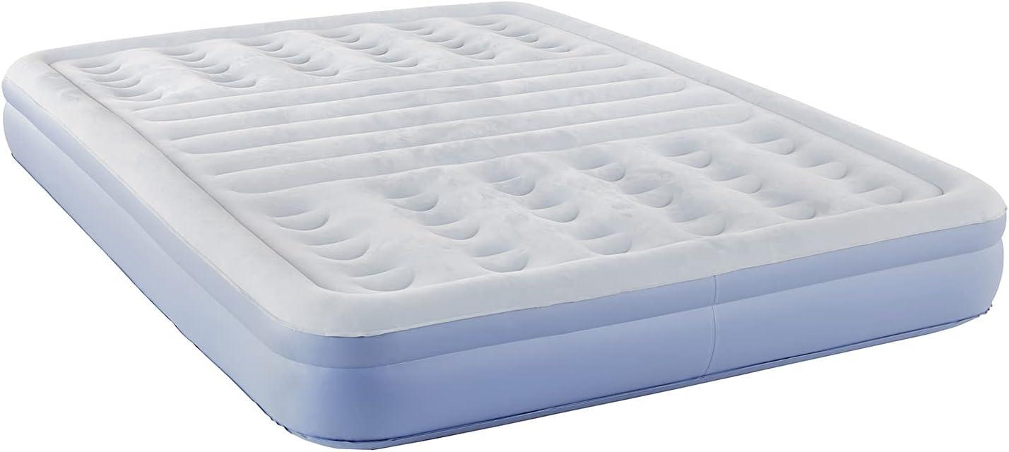 Thomasville Lumbar Lift 12" Queen Tri-Zone Support Raised Air Bed Mattress, Powerful Express Pump