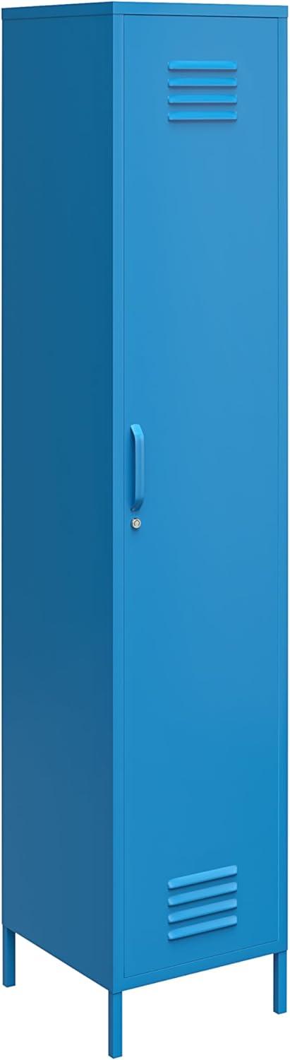 Blue Metal Locker Storage Cabinet with Adjustable Shelving