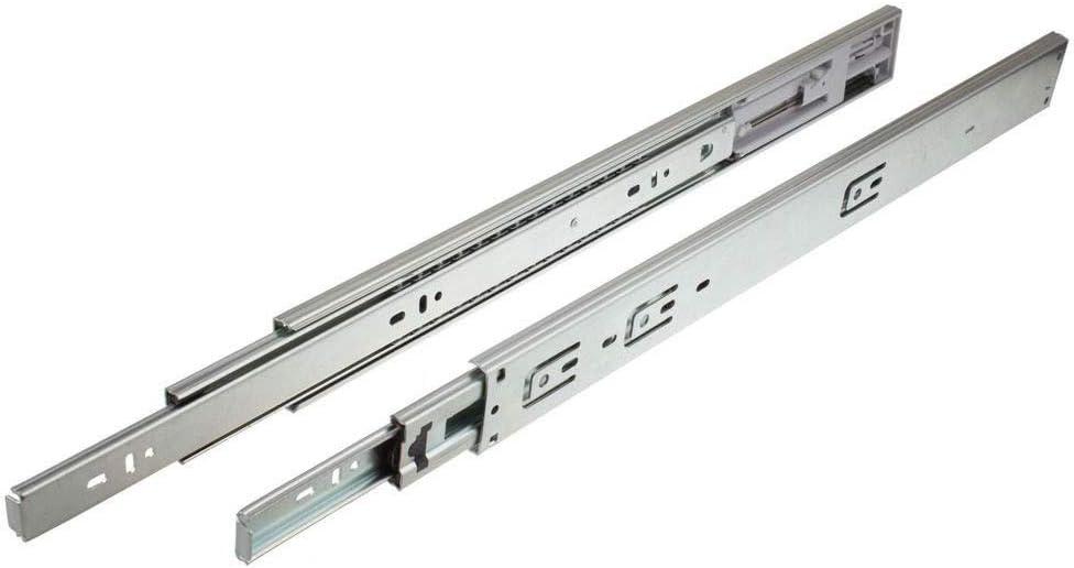 14'' Silver Soft Close Full Extension Side Mount Drawer Slides