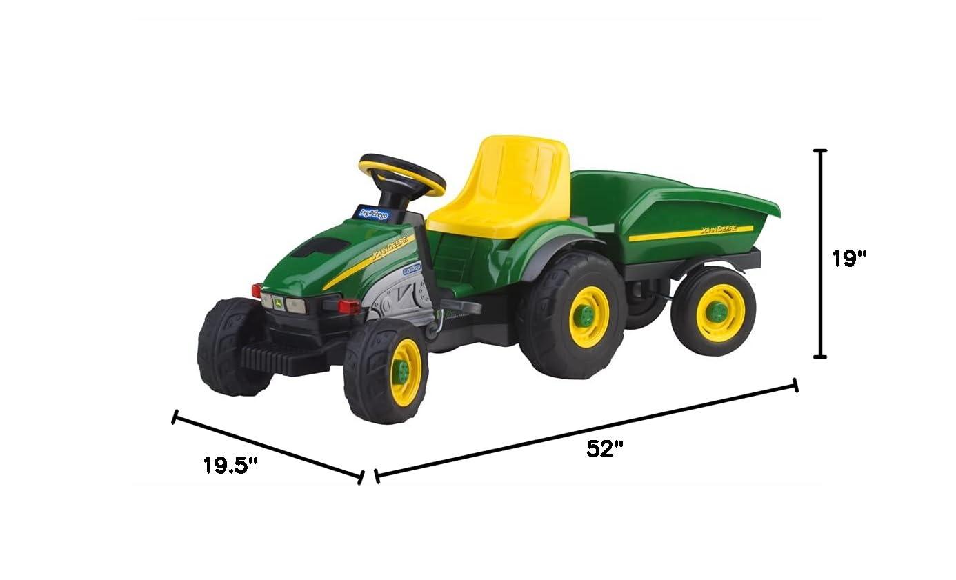 Peg Perego John Deere Farm Tractor and Trailer Pedal Ride-On