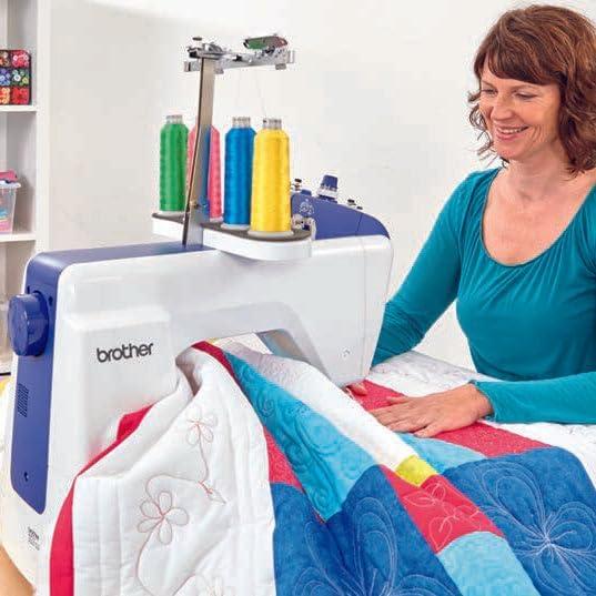 Brother Persona PRS100 Single Needle Embroidery Machine with 4-Spool Thread Stand