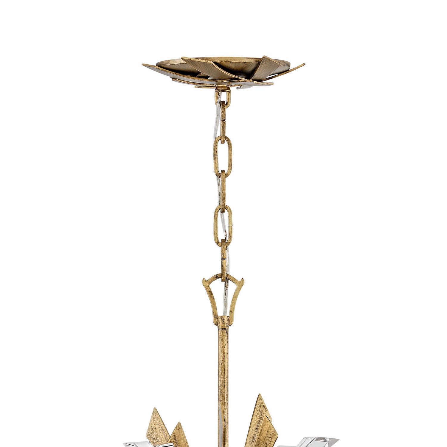 Fredrick Ramond Vida 36" Thirteen-Light Modern Horizontal Hanging Chandelier w/ Crystal Accents