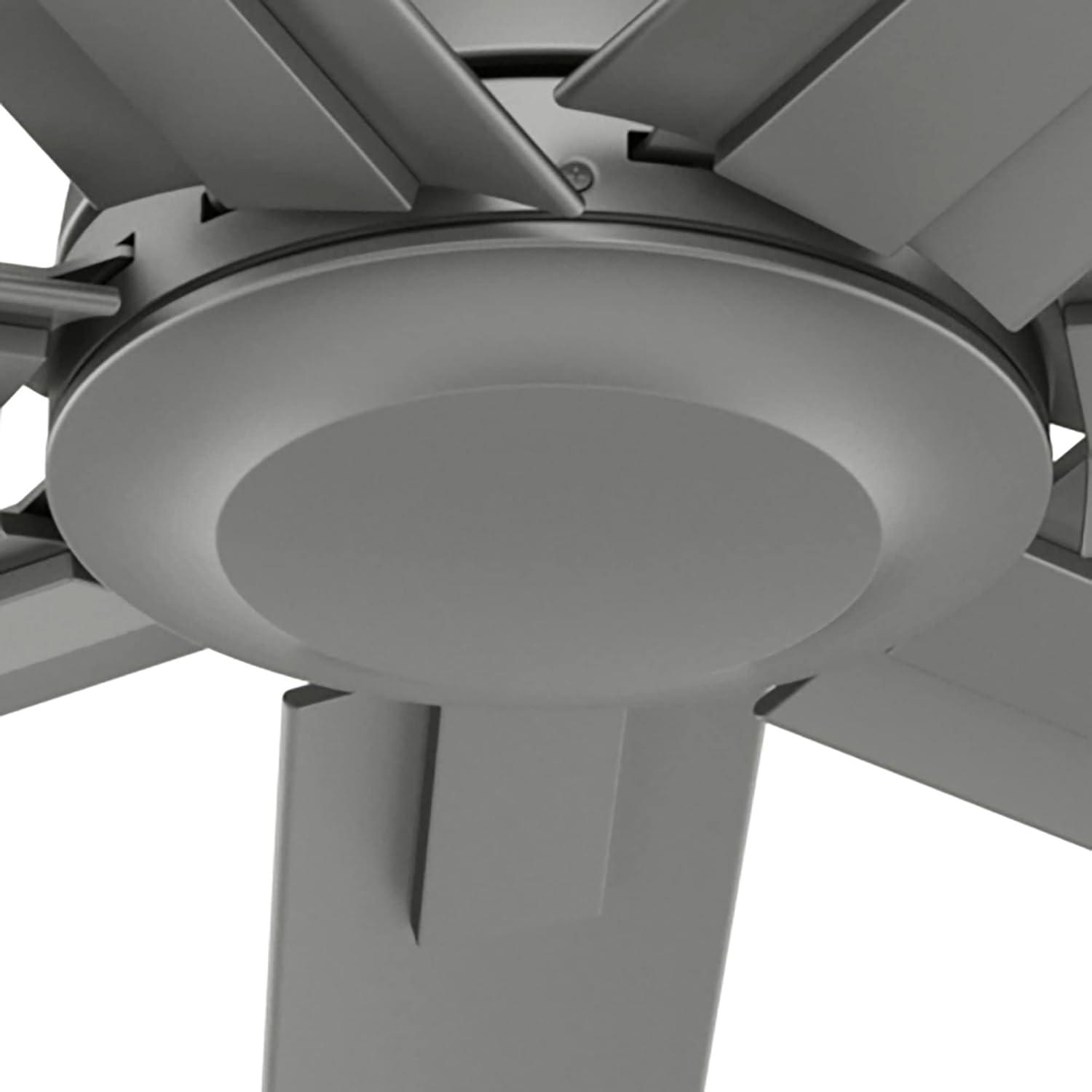 Downtown 60" 7 - Blade ENERGY STAR® Damp Rated Standard Ceiling Fan with Wall Control