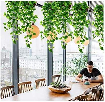 Ophelia & Co. Fake Hanging Plants Vines(2Pcs) Artificial Ivy Greenery Garlands For Home Bedroom Living Aesthetic Indoor,Outdoor Farmhouse Decorations(No Basket)