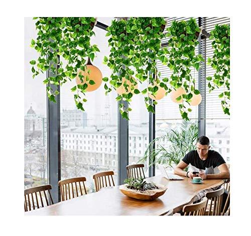 Ophelia & Co. Fake Hanging Plants Vines(2Pcs) Artificial Ivy Greenery Garlands For Home Bedroom Living Aesthetic Indoor,Outdoor Farmhouse Decorations(No Basket)