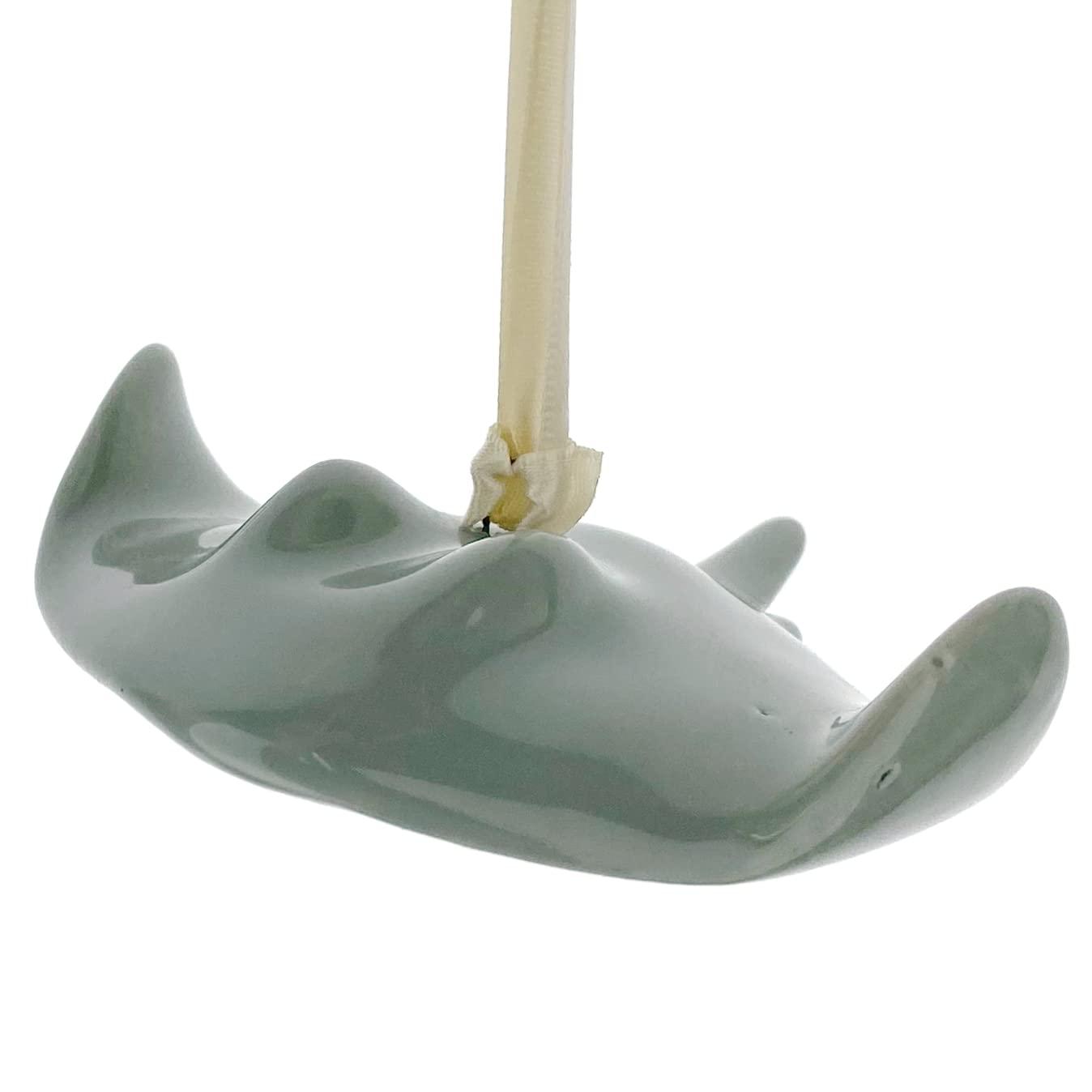 Stingray Ornament – Porcelain Art Hanging Figurine