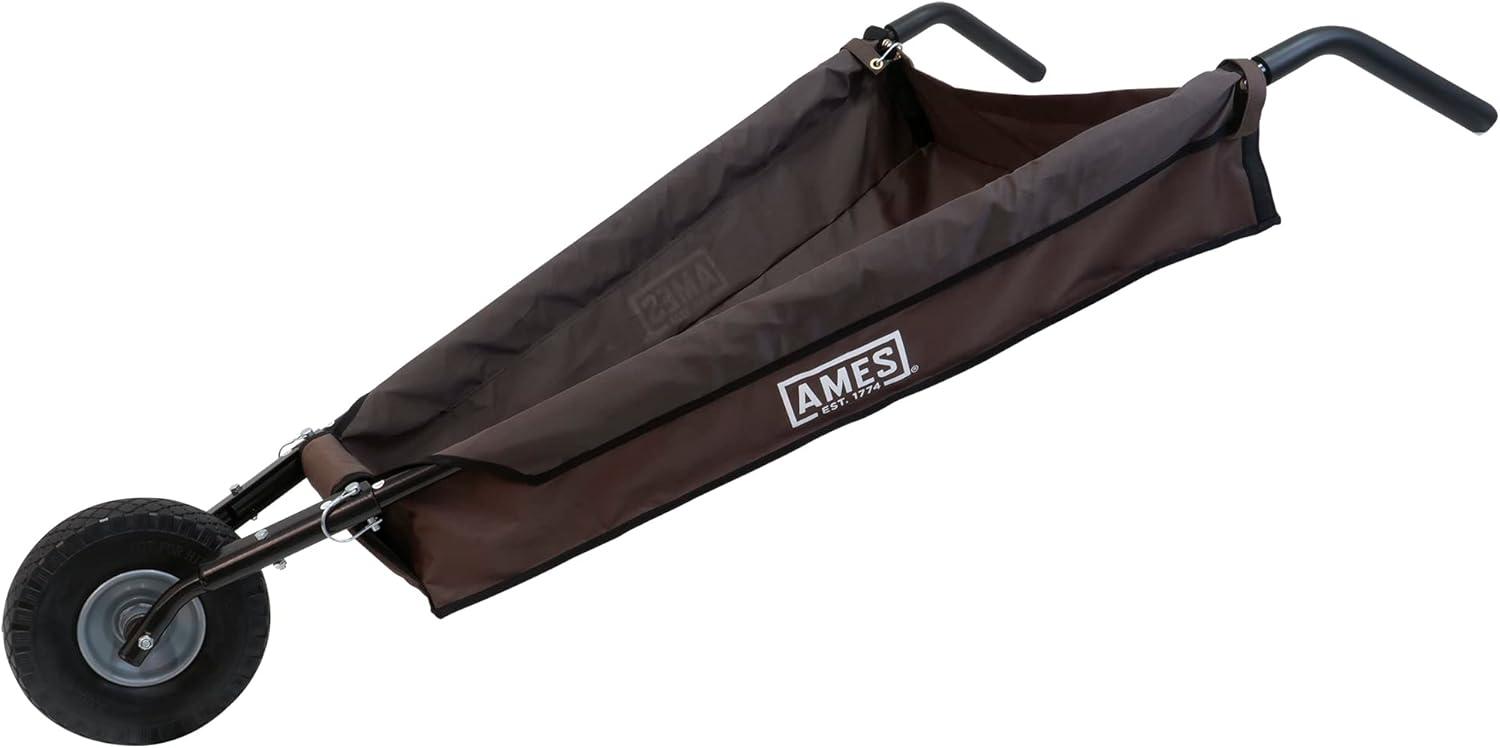 5 cu. ft. Foldable Garden Cart Wheelbarrow - Ames