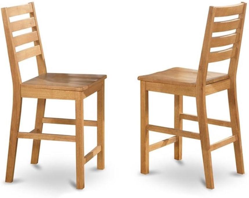 CACF7H-OAK-W 7 Pc counter height set - high Table and 6 dinette Chairs.