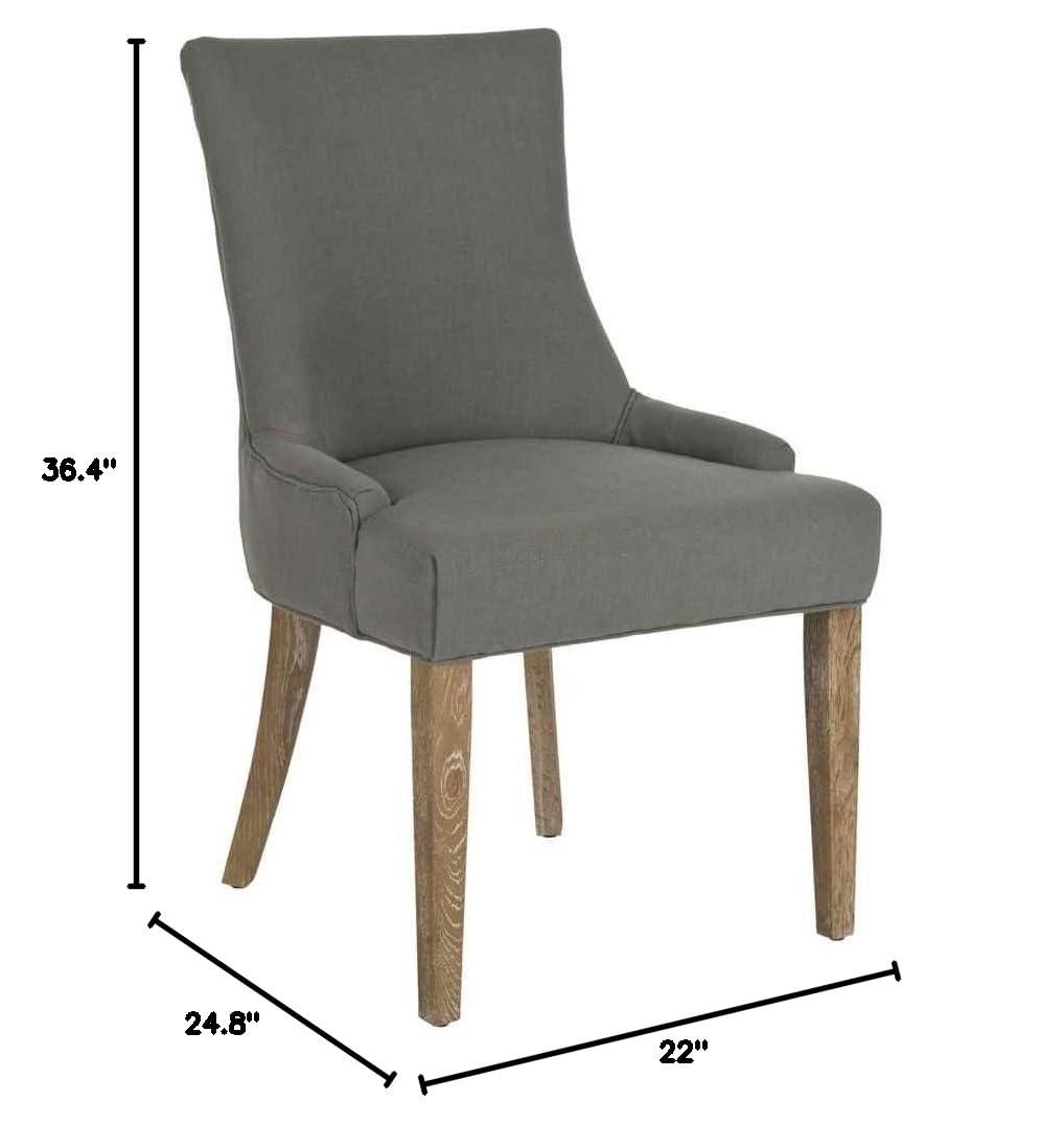 Lester 19" H Dining Chair (Set of 2) - MCR4709 - Granite - Safavieh Couture