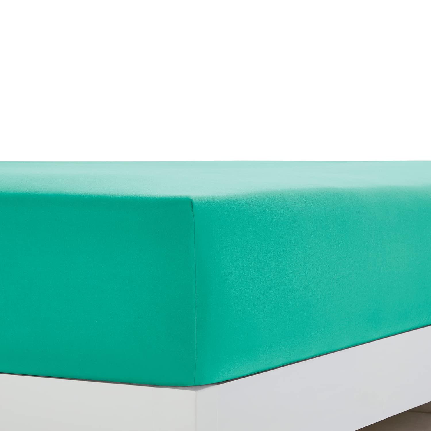 Mint Green Queen Organic Cotton Microfiber Deep Pocket Sheet Set