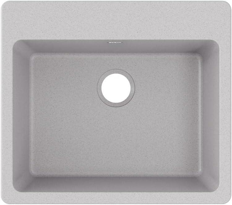 Greystone Quartz Single Bowl Drop-In Kitchen Sink