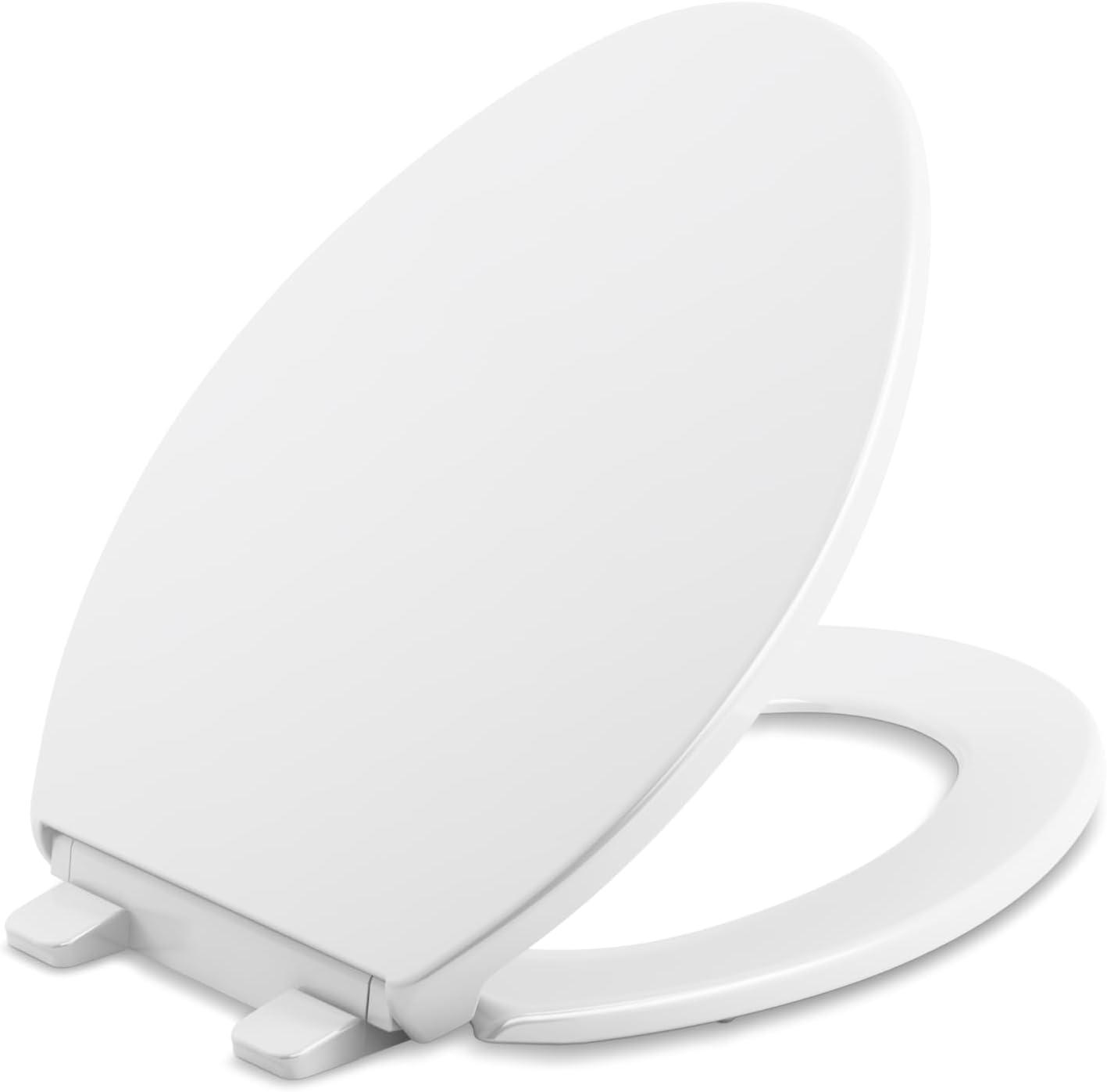 Brevia Toilet Seat with Quick-Release Hinges and Grip-Tight Bumpers