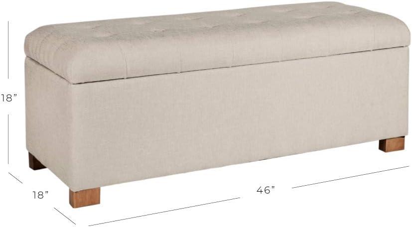 Classic Large Tufted Storage Bench - HomePop