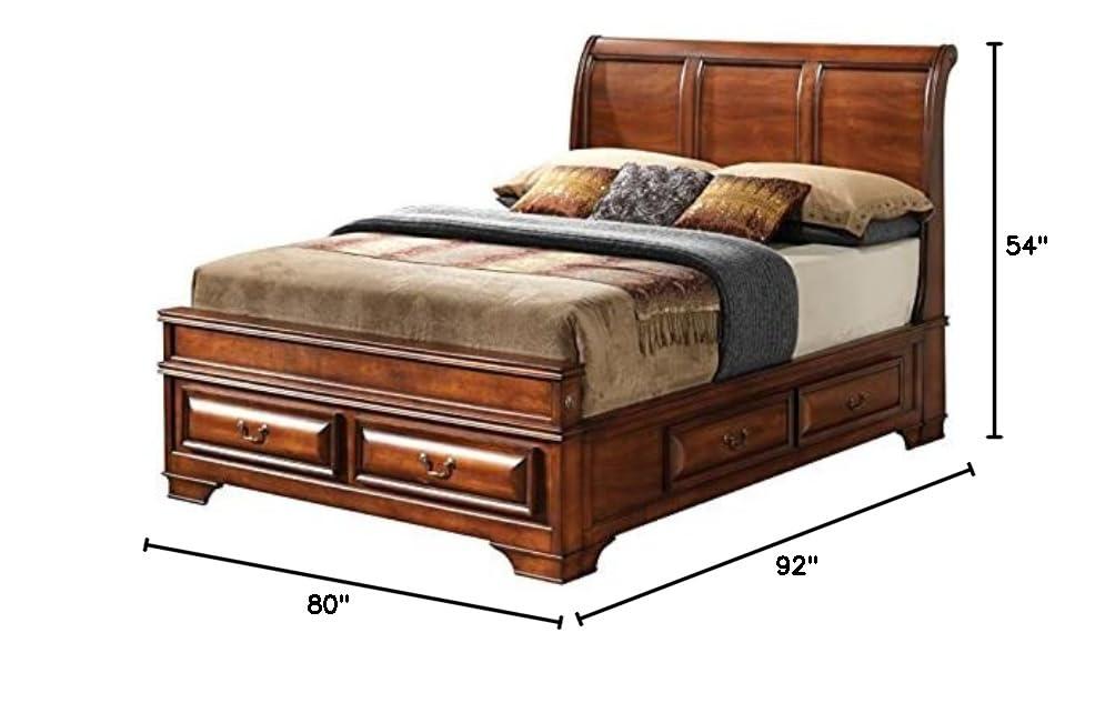 Everly Quinn LaVita G8850C-FB3 Storage bed , Oak