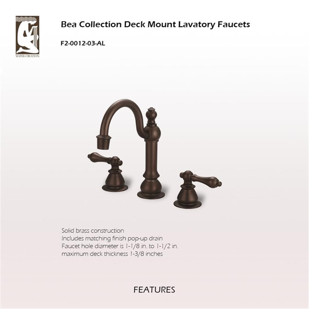 Vintage Widespread 2-handle Bathroom Faucet with Drain Assembly