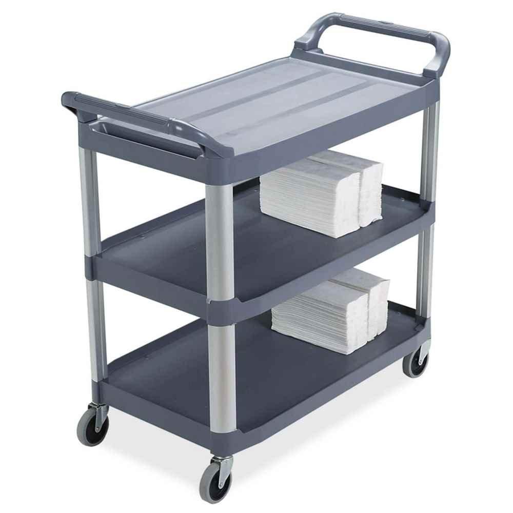 Rubbermaid Commercial Utility Cart,300 lb. Load Cap., PE FG409100GRAY