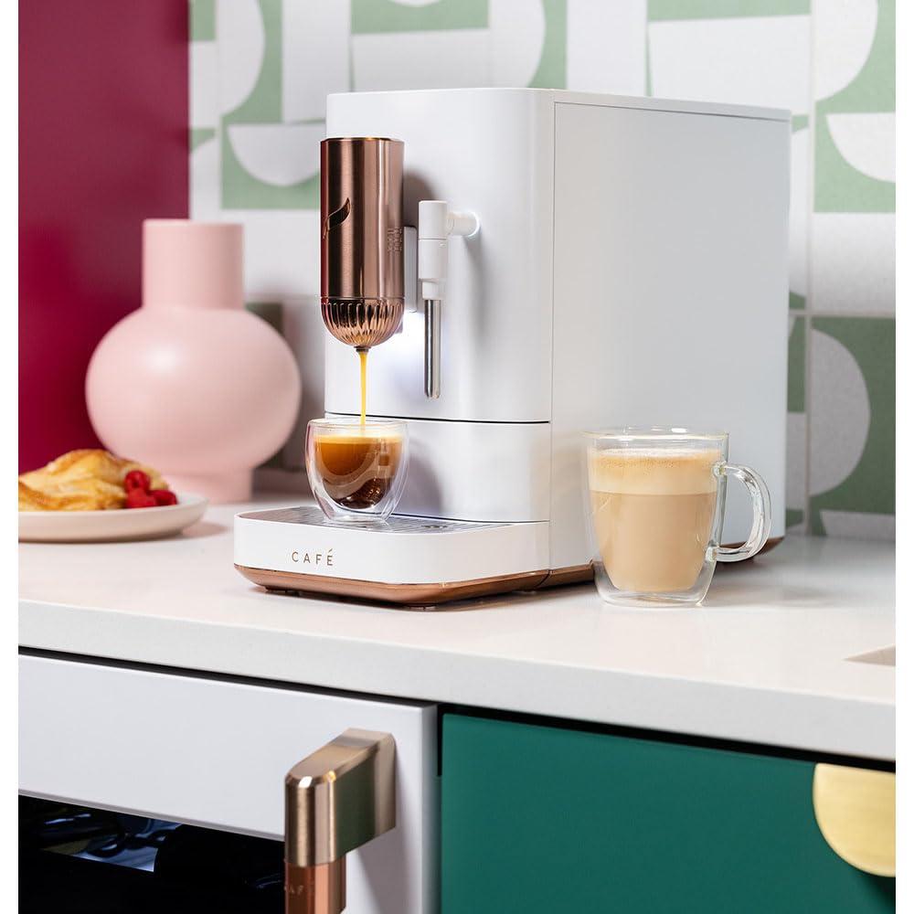 Café™ Matte White Affetto Automatic Espresso Machine