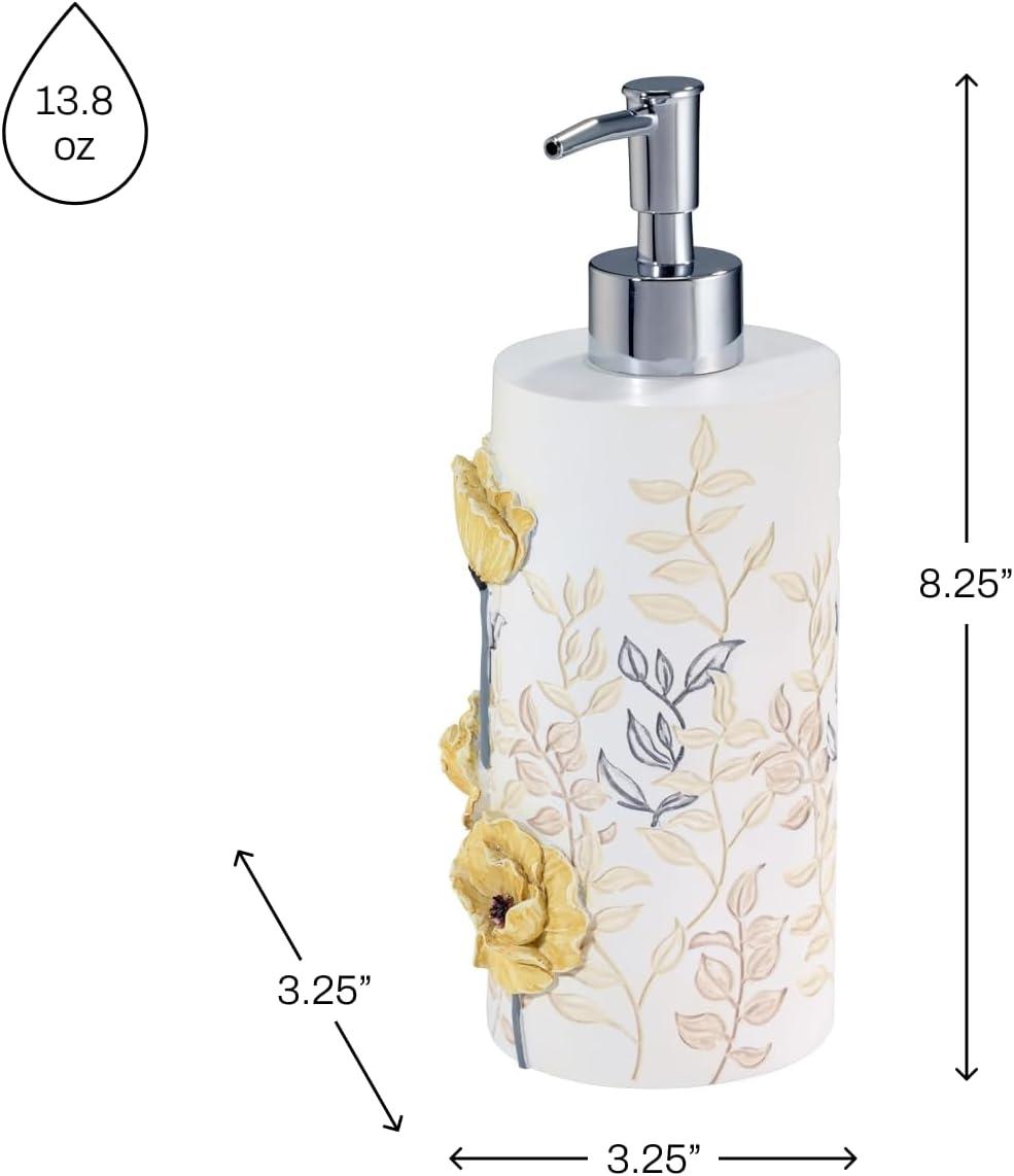 Heavy Duty Resin Lotion Dispenser, Marielle Yellow
