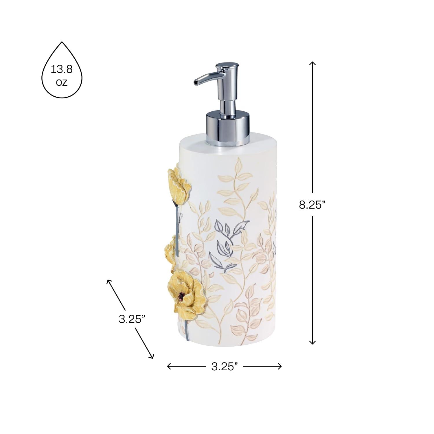 Heavy Duty Resin Lotion Dispenser, Marielle Yellow