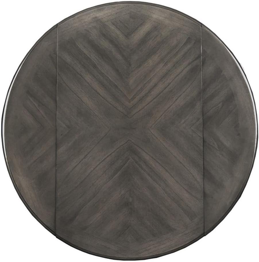 New Classic Furniture,Gia 3-Piece 42" Wood Round Dining Set With 2 Chairs In Gray