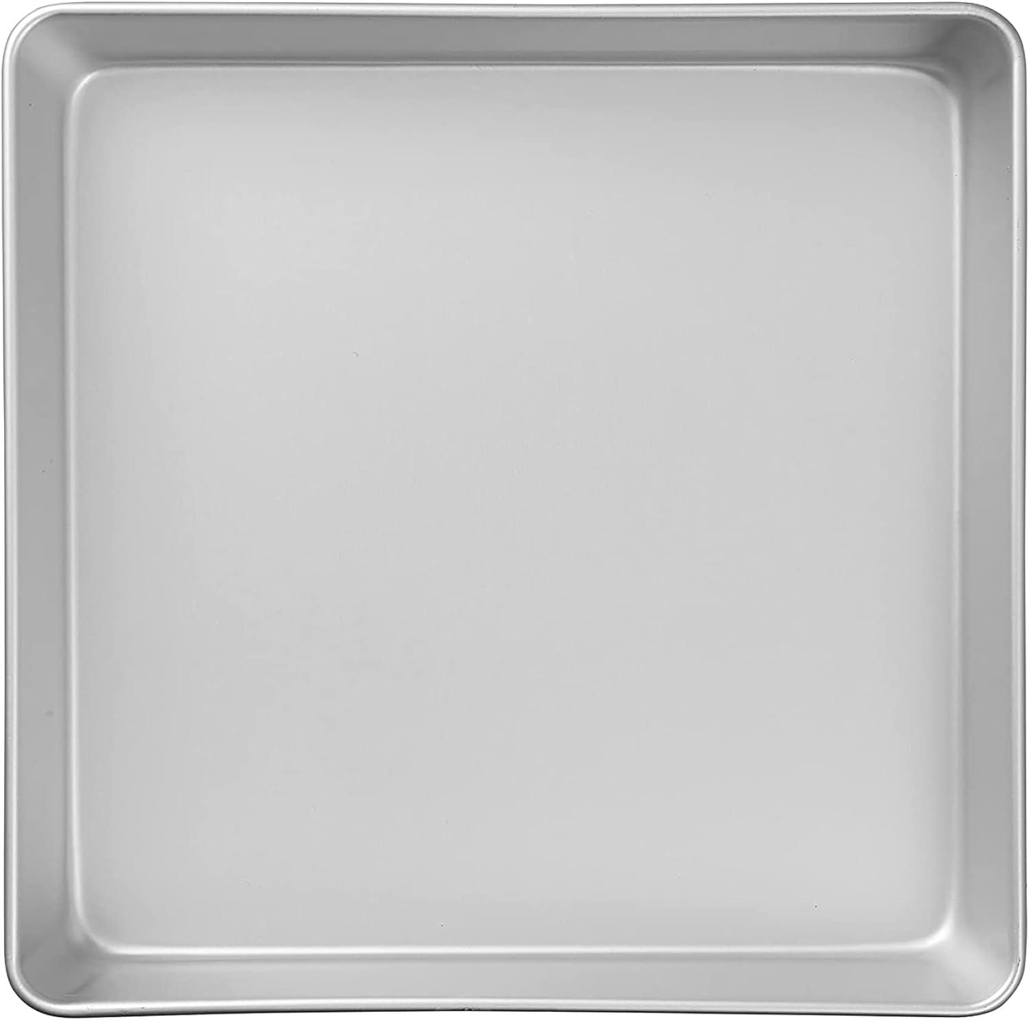 Performance Aluminum Square Cake and Brownie Pan, 12 x 12 inches, Silver