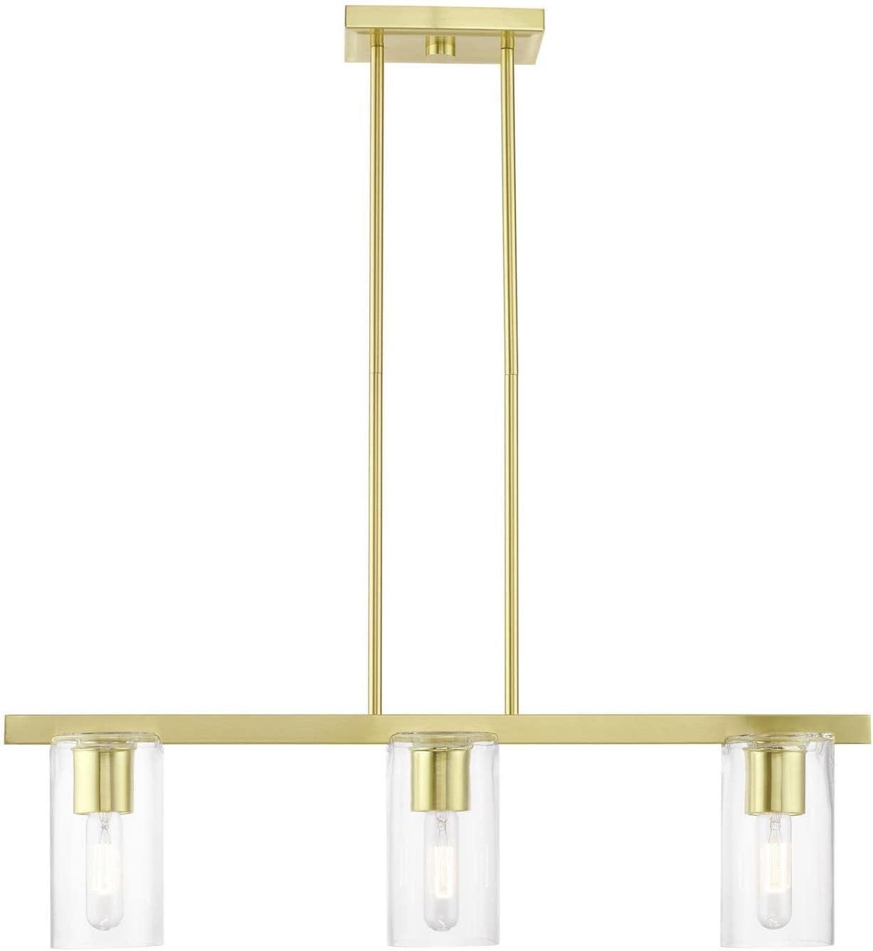 Livex Lighting Clarion 3 - Light Chandelier in  Satin Brass