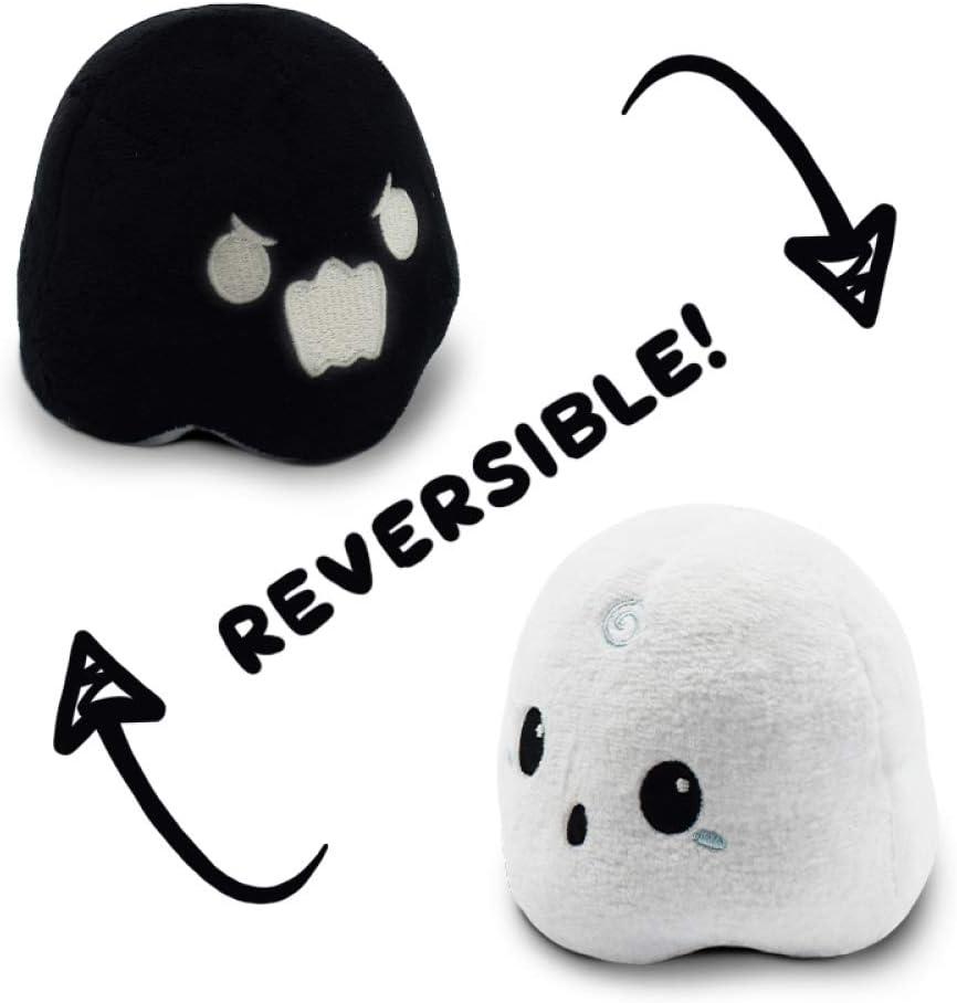 Reversible White and Black Plush Ghost Toy