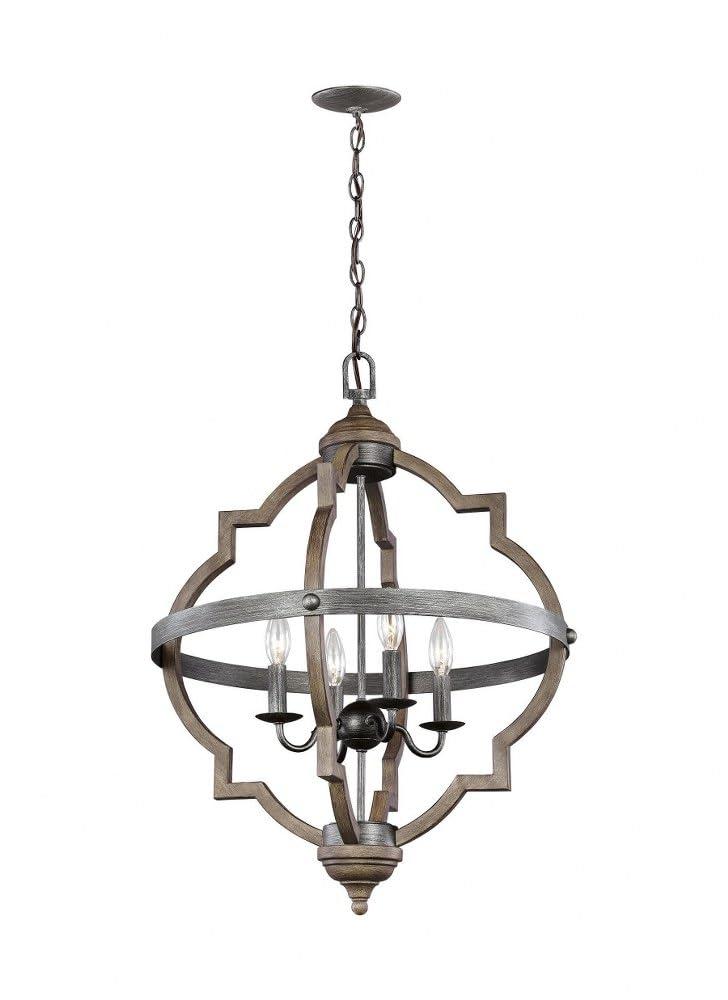 Stardust Chrome Quatrefoil 4-Light Incandescent Pendant