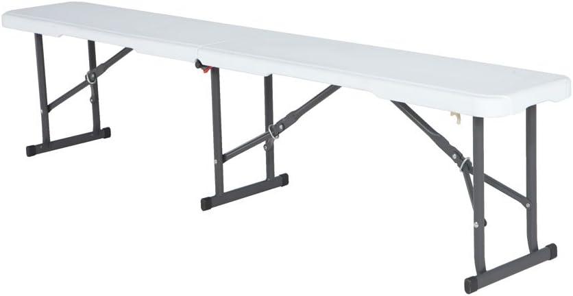 Lifetime 6-Foot Fold-In-Half Bench (Light Commercial), 80305