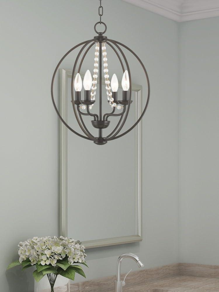 Livex Lighting Arabella 4 - Light Chandelier in  Polished Chrome