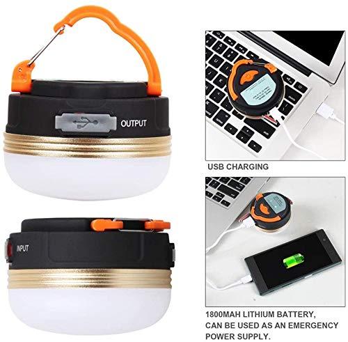 LED Camping Lantern, Rechargeable Portable Tent Light, 300LM,3 Light Modes,1800mAh Power Bank, Magnet Base,Electric Lantern Flashlight for Camping/Hiking/Fishing/Hurricane/Emergency(2 Packs)