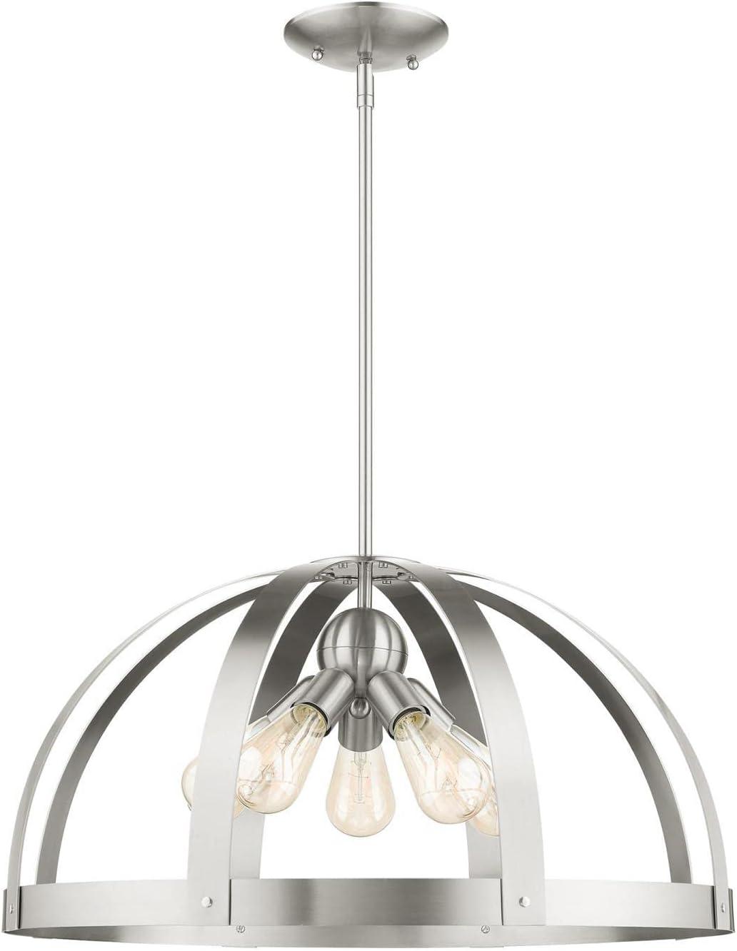 Livex Lighting Stoneridge 5 - Light Pendant in  Brushed Nickel