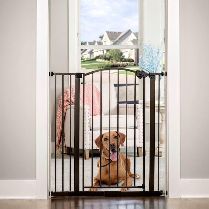 Regalo Extra Tall Bronze Arched Décor Baby Safety Gate, Age Group 6 to 24 Months, Baby Gate