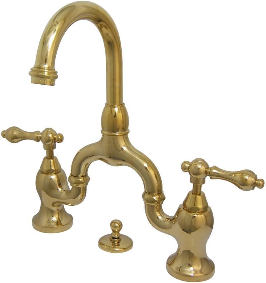 English Country Elegance Polished Brass Bathroom Faucet