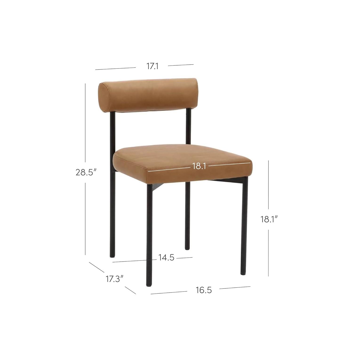 Dahlia 18'' H Upholstered Metal Side Chair