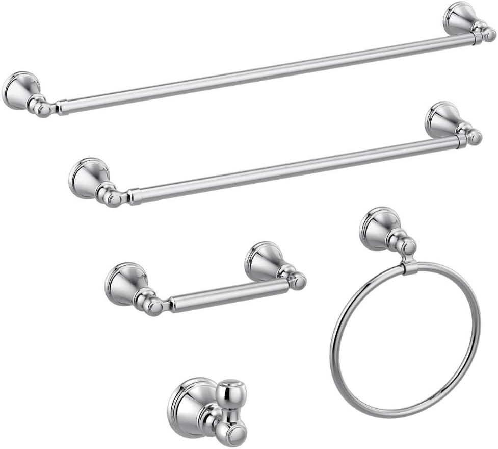 Polished Chrome Modern Stainless Steel Single Towel Hook