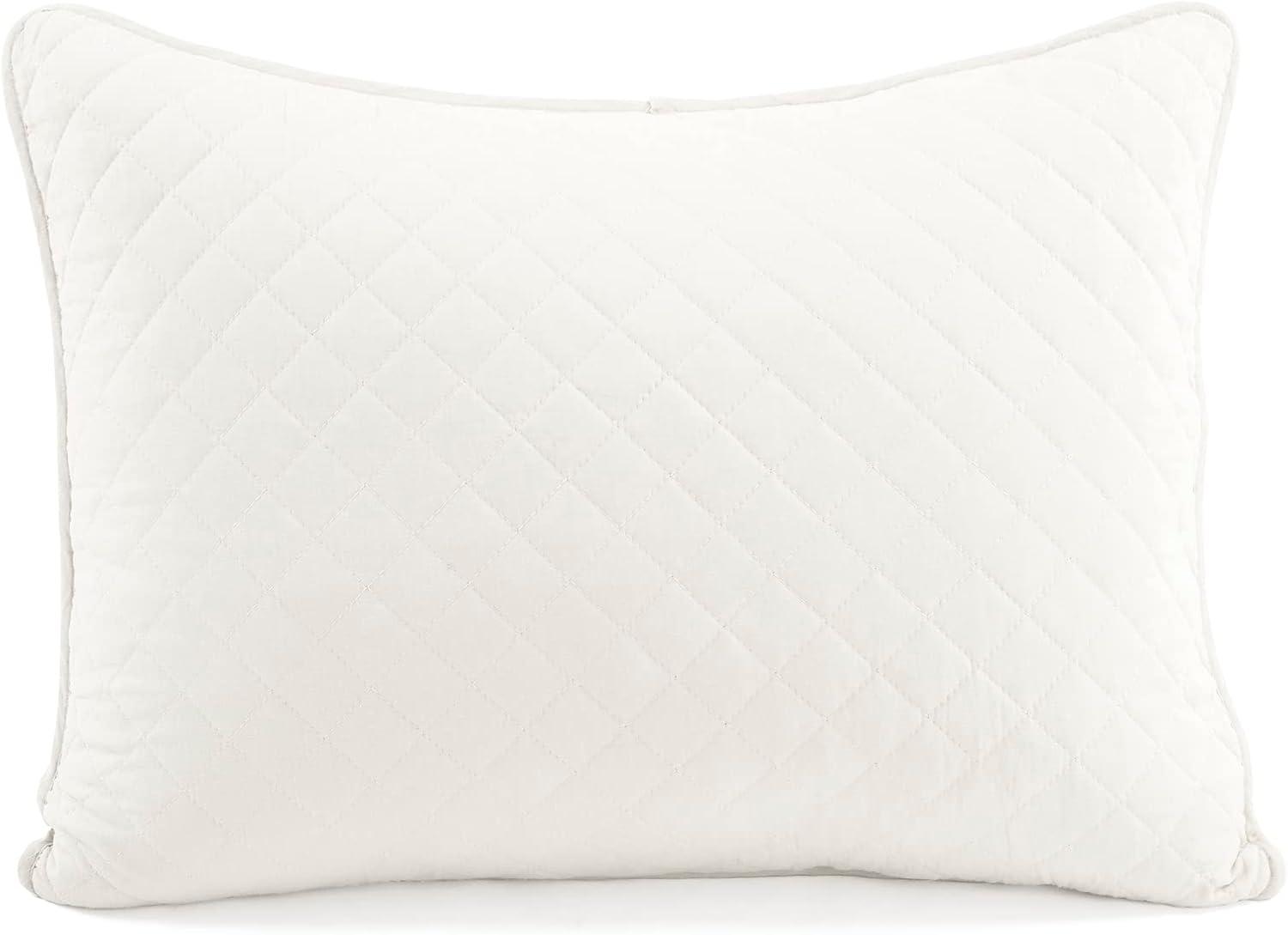 Lush Decor Ava Diamond Oversized Cotton Quilt White 3Pc Set Cal King