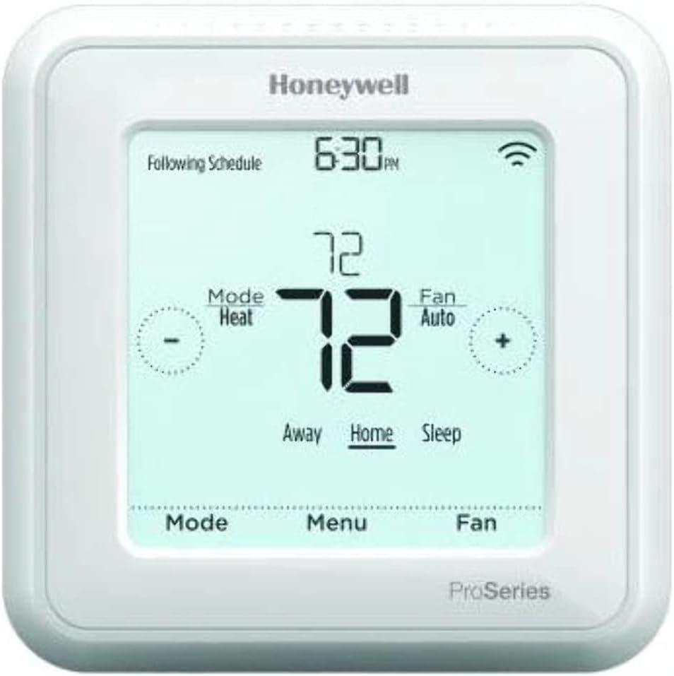 Honeywell Home Th6320ZW2003 Z-Wave T6 Pro Series Plastic Square White Programmable Thermostat