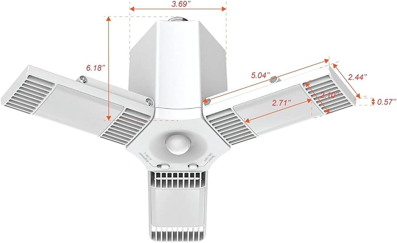 GE Ultra Bright Cool White Utility Light Fixture: LED Garage & Utility Room Light, 8000 Lumens, 80W, Energy Star Certified