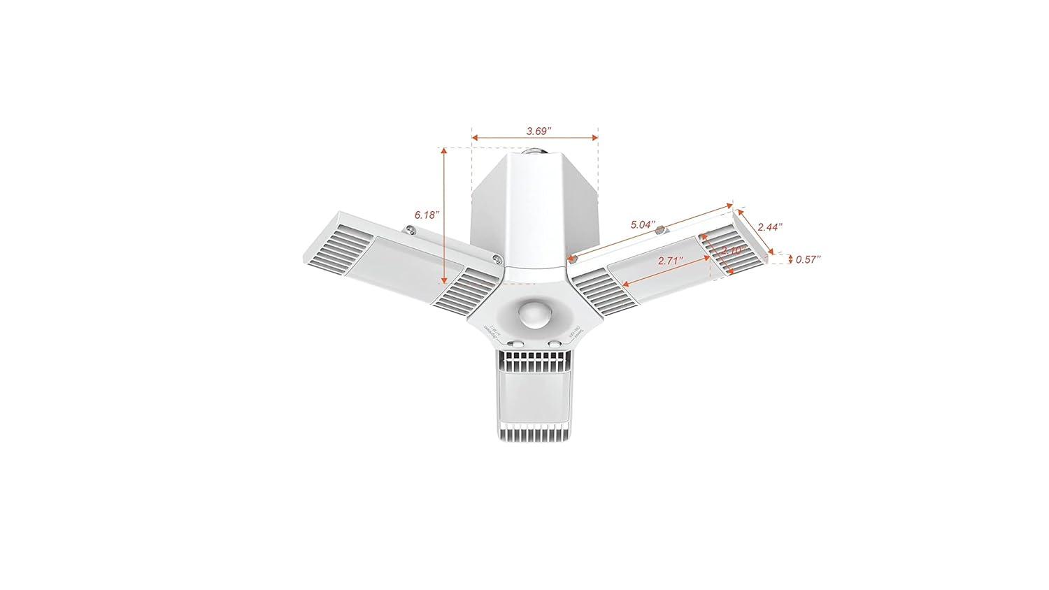 GE Ultra Bright Cool White Utility Light Fixture: LED Garage & Utility Room Light, 8000 Lumens, 80W, Energy Star Certified