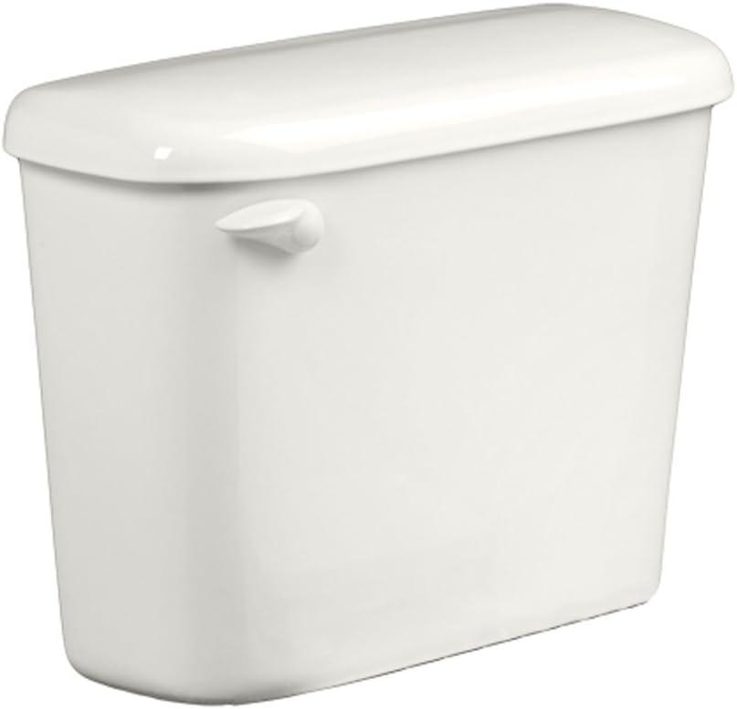 White Vitreous China Dual Flush Toilet Tank